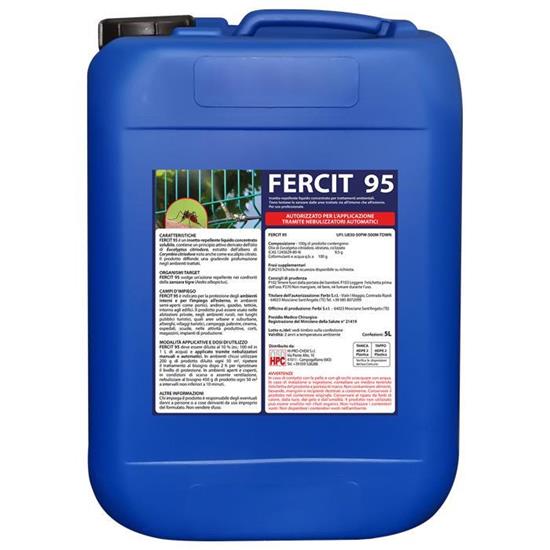 HPR2125-5 FERCIT 95 REPELLENTE NATURALE PER ZANZARE TIGRE  - Tanica 5 l - Osd gruppo Ecotech srl - Allontanamento piccioni,disinfestazione,HACCP, roditori